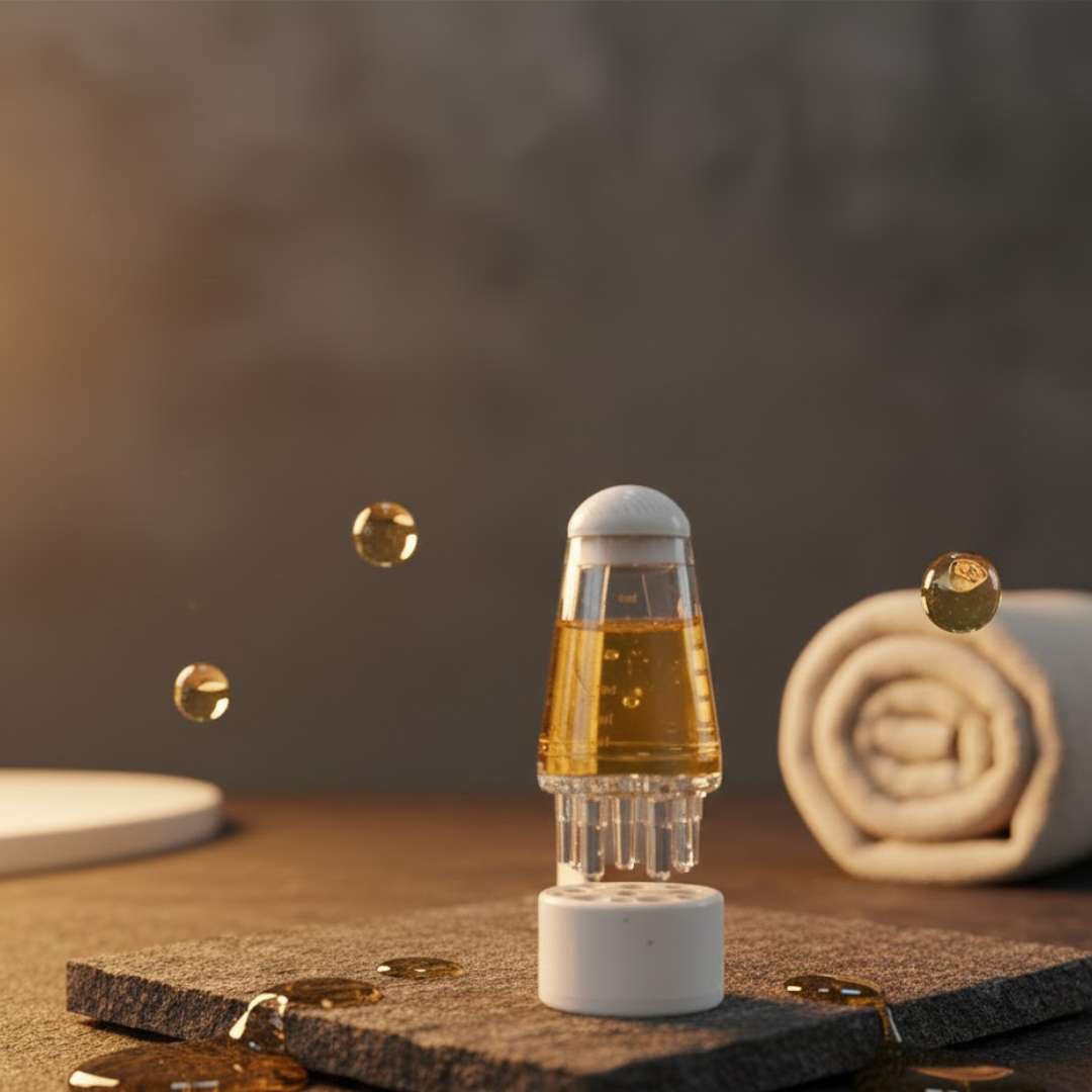 💆♀️ Hair Growth Serum Applicator Roller with Measurement Chamber 💧