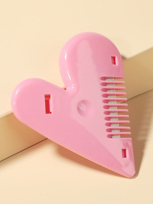 💖 Heart-Shaped Mini Hair Comb – Cute Portable Design 💕