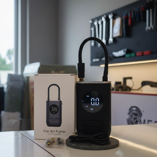 CZK‑3668 Portable Digital Car Air Pump – Cordless Tyre Inflator 150 PSI 🚗🔋