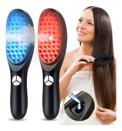 💡 LED Nursing Massage Comb – Red & Blue Light Scalp Massager 💆♀️