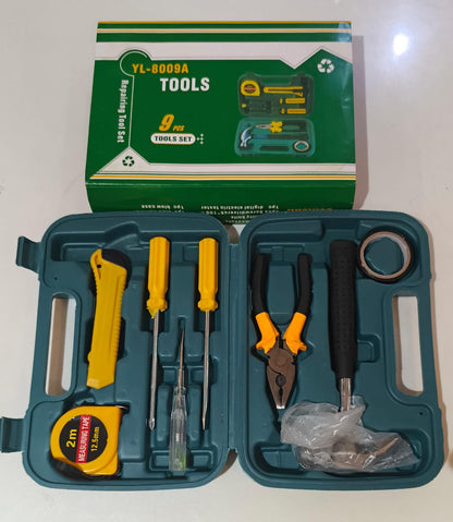 8‑Piece Household Tool Kit with Carry Case – Hammer, Pliers, Screwdrivers & More 🧰