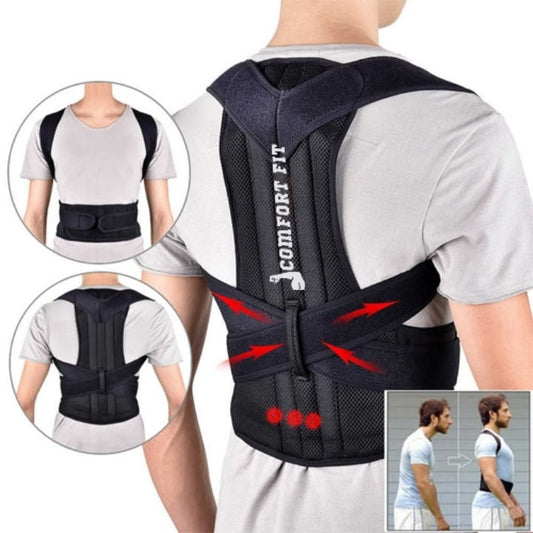 Premium Posture Corrector & Back Support Belt - Adjustable Spine & Shoulder Pain Relief Brace 🏷️