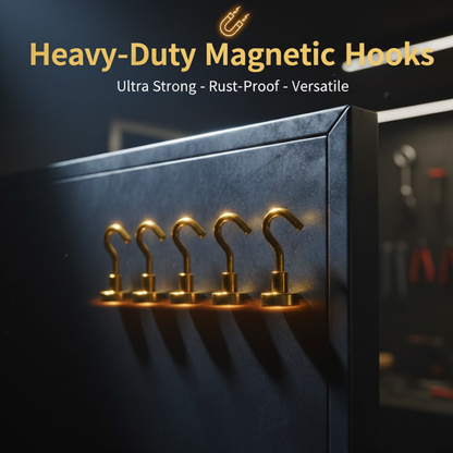 Strong Neodymium Magnetic Hooks – Set of 5 🧲