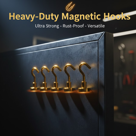 Strong Neodymium Magnetic Hooks – Set of 5 🧲