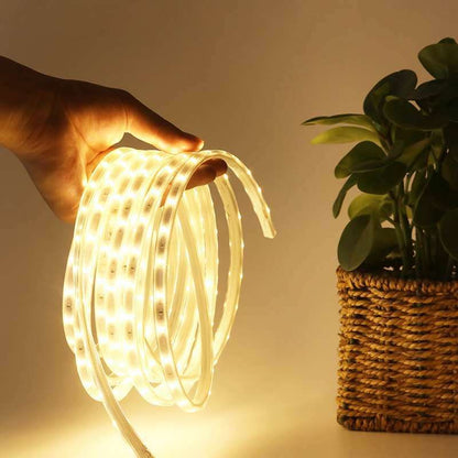 Warm White Flexible LED Rope Strip Lights - Waterproof Outdoor & Indoor Decorative Lighting 🏷️