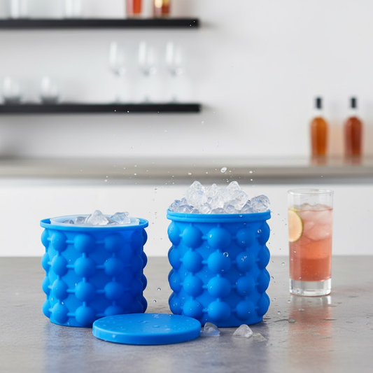 2‑in‑1 Silicone Ice Bucket & Ice Cube Maker – Portable Frozen Drink Chiller ❄️🧊
