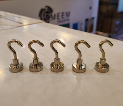 Strong Neodymium Magnetic Hooks – Set of 5 🧲