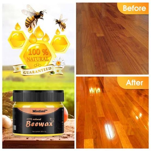 Mintimi 100% Natural Beeswax Wood Polish – Furniture & Floor Conditioner 🐝✨