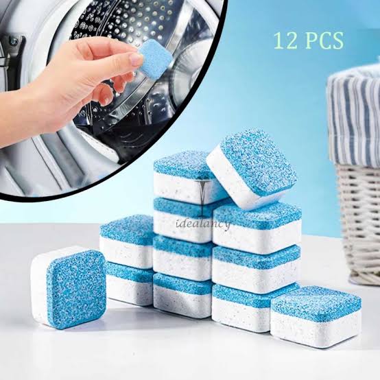 12 Pcs Washing Machine Cleaning Effervescent Tablets – Deep Drum Cleaner 🧼🌀