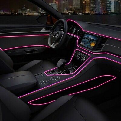 2M Car Dashboard Neon Interior Atmosphere Lamp - USB Powered Ambient LED Strip