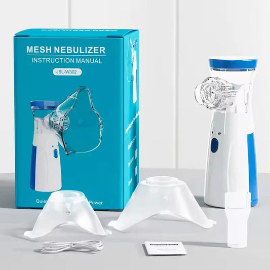 Portable Mesh Nebulizer JSL‑W302 – USB Powered Handheld Inhaler for Kids & Adults 🌬️