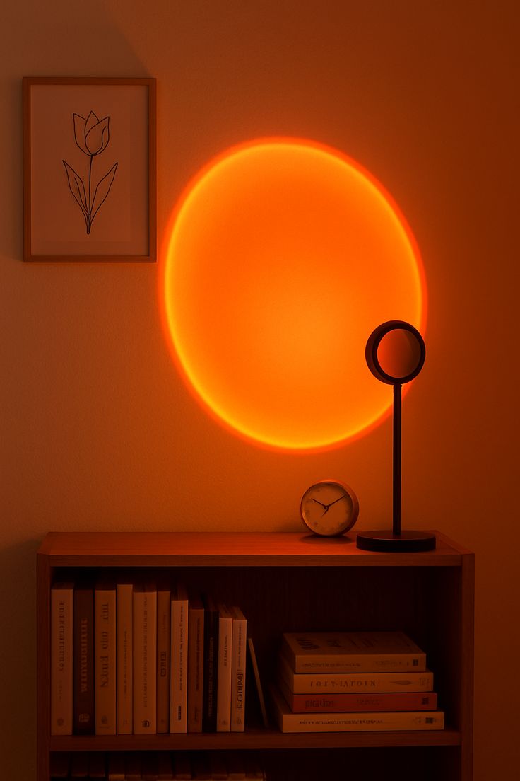 16-Color Remote Control Sunset Projection Lamp - Rainbow Sun Halo LED Night Light