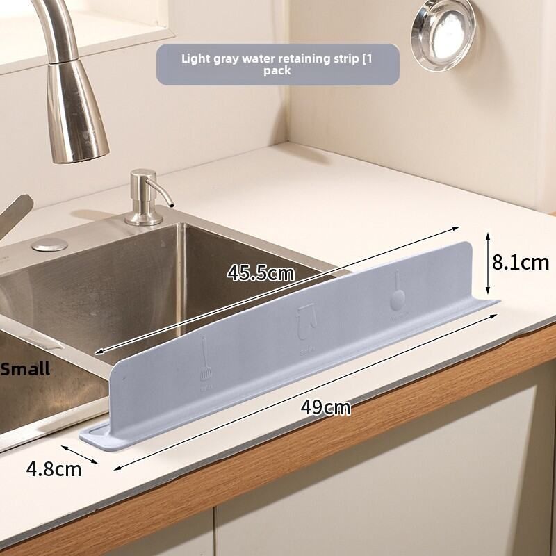 💦 Silicone Kitchen Sink Splash Guard – Countertop Water Barrier 🧽