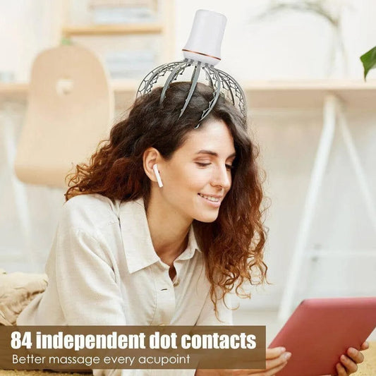 🧠 Electric Head Massager – 84 Point Scalp Massage Device 💆‍♀️