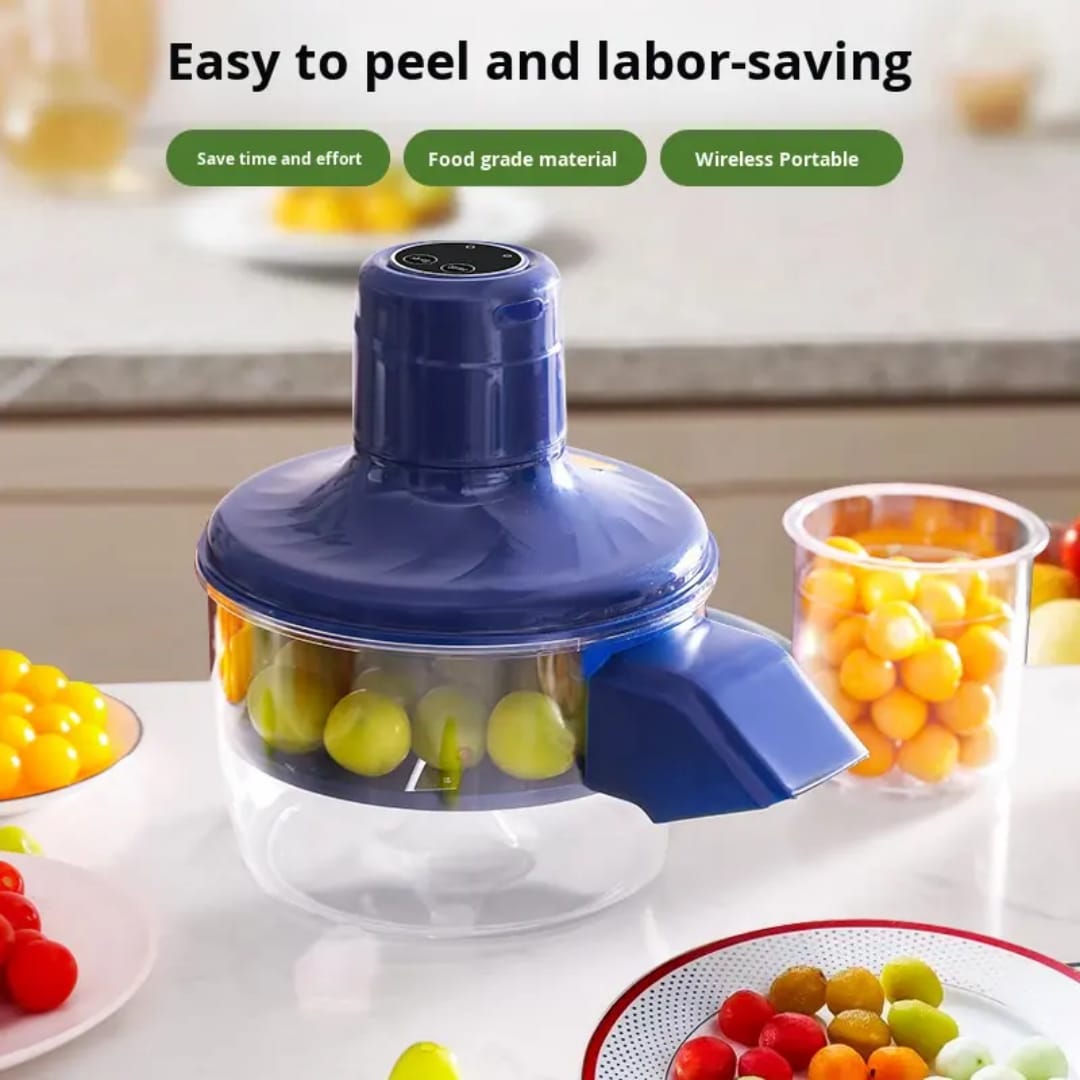 🍇 Electric Fruit Peeler & Grape Skin Remover – Wireless Kitchen Tool