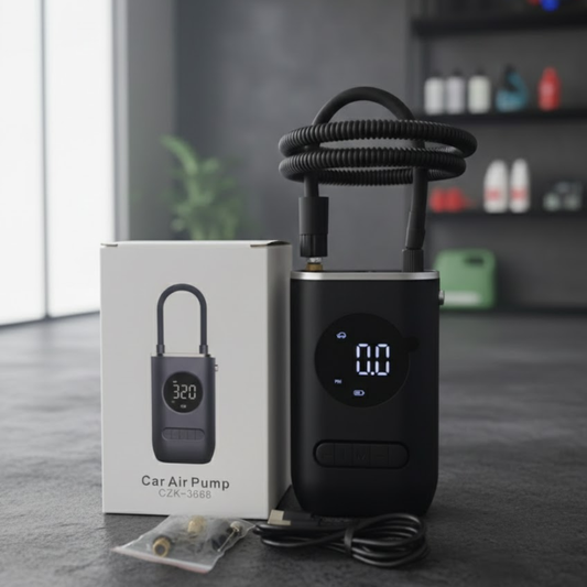 CZK‑3668 Portable Digital Car Air Pump – Cordless Tyre Inflator 150 PSI 🚗🔋