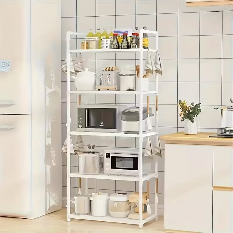 4‑Tier Kitchen Storage Rack – Microwave Oven & Appliance Organizer Shelf 🧁