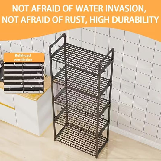 4‑Tier Kitchen Storage Rack – Microwave Oven & Appliance Organizer Shelf 🧁