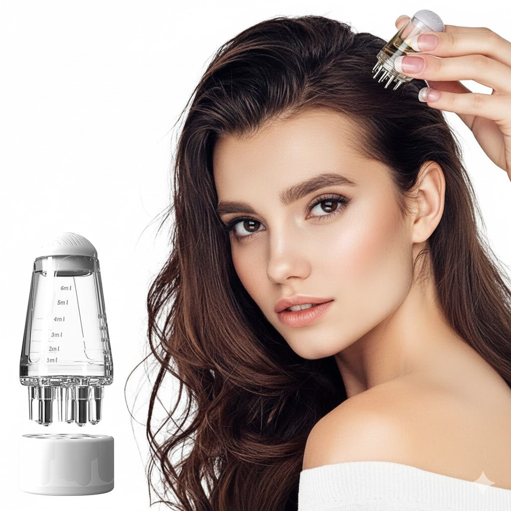 💆‍♀️ Hair Growth Serum Applicator Roller with Measurement Chamber 💧